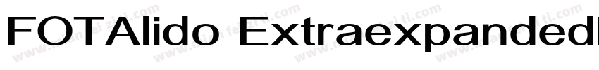 FOTAlido ExtraexpandedRegular字体转换